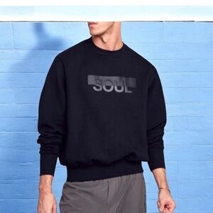 Soul Men’s Black Crew Neck Sweatshirt Size M